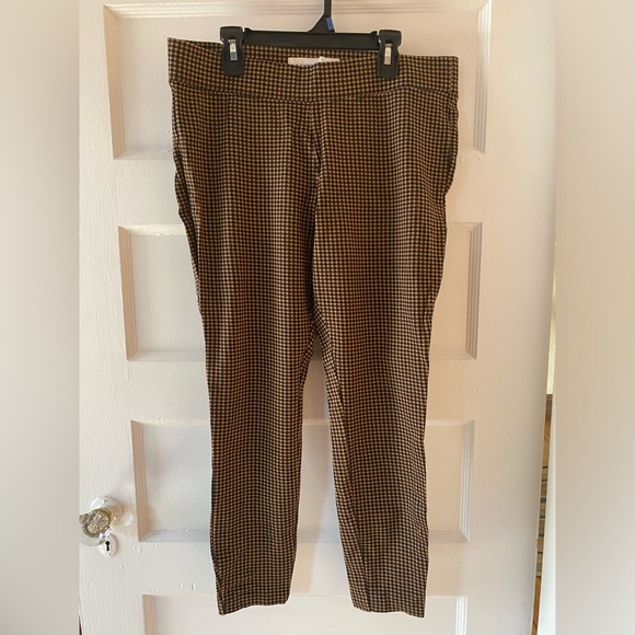 Gold and Black Houndstooth Stevie Leggings Old Navy - Sz L - Picture 1 of 3
